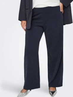 CARALYA Weiter Beinschnitt Hose mit weitem Beinschnitt