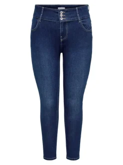 CARANNA Hohe Taille Skinny Fit Knöchellang Jeans
