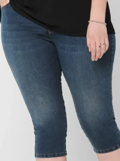 CARAUGUSTA Hohe Taille Skinny Fit Jeans-Shorts