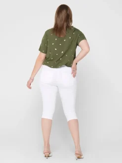 CARAUGUSTA Hohe Taille Skinny Fit Jeans-Shorts
