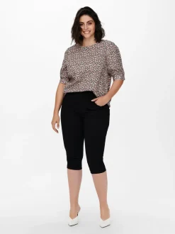 CARAUGUSTA Hohe Taille Skinny Fit Jeans-Shorts