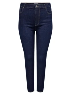 CARCRUZ Hohe Taille Skinny Fit Knöchellang Jeans