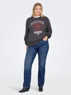 CARCRUZ Hohe Taille Straight Fit Jeans
