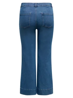 CARCYPRESS Hohe Taille Flared Knöchellang Jeans
