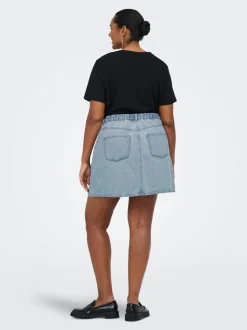 CAREDEN Denim Jeansrock Kurzer Rock