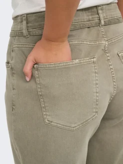 CARGIANNA Mittlere Taille Gerade geschnitten Jeans