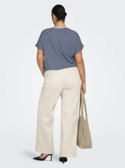 CARJUICY Hohe Taille Weiter Beinschnitt Jeans