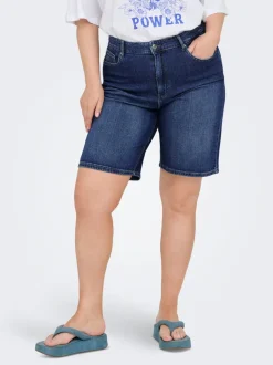 CARSONNY Hohe Taille Normal geschnitten Jeans-Shorts