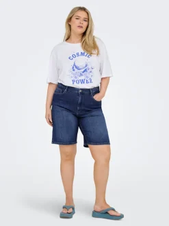 CARSONNY Hohe Taille Normal geschnitten Jeans-Shorts