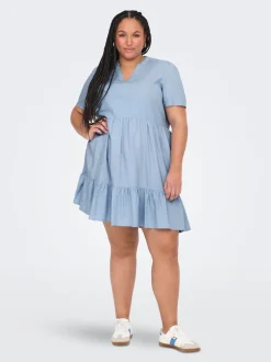 CARTIRI-CARO Leinen Kurzes Kleid
