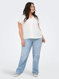 CARTOKYO Hohe Taille Gerade geschnitten Jeans
