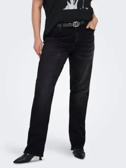CARWILLY Hohe Taille Gerade geschnitten Jeans