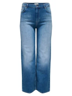 CARWILLY Hohe Taille Weiter Beinschnitt Jeans