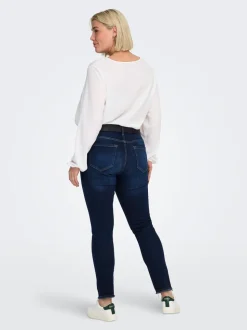 CARWILLY Mittlere Taille Skinny Fit Knöchellang Jeans