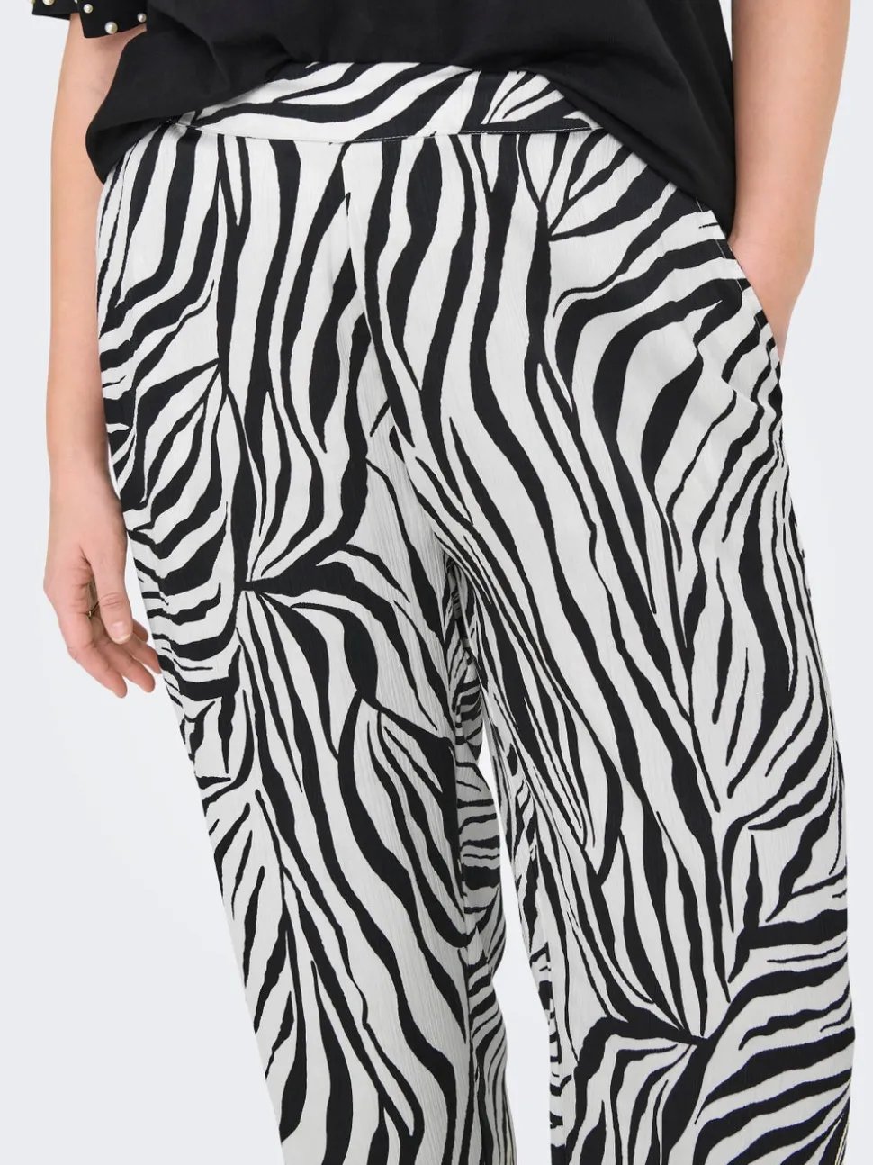 CARYAVA Normal geschnitten Hose mit weitem Beinschnitt