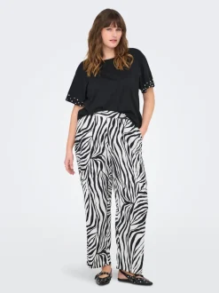 CARYAVA Normal geschnitten Hose mit weitem Beinschnitt