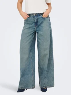 JDYCARINA Hohe Taille Weiter Beinschnitt Jeans