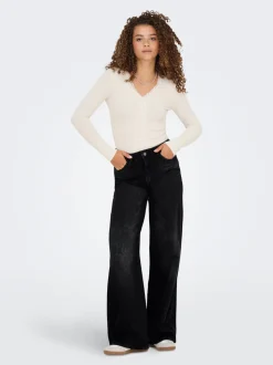 JDYCARINA Hohe Taille Weiter Beinschnitt Jeans