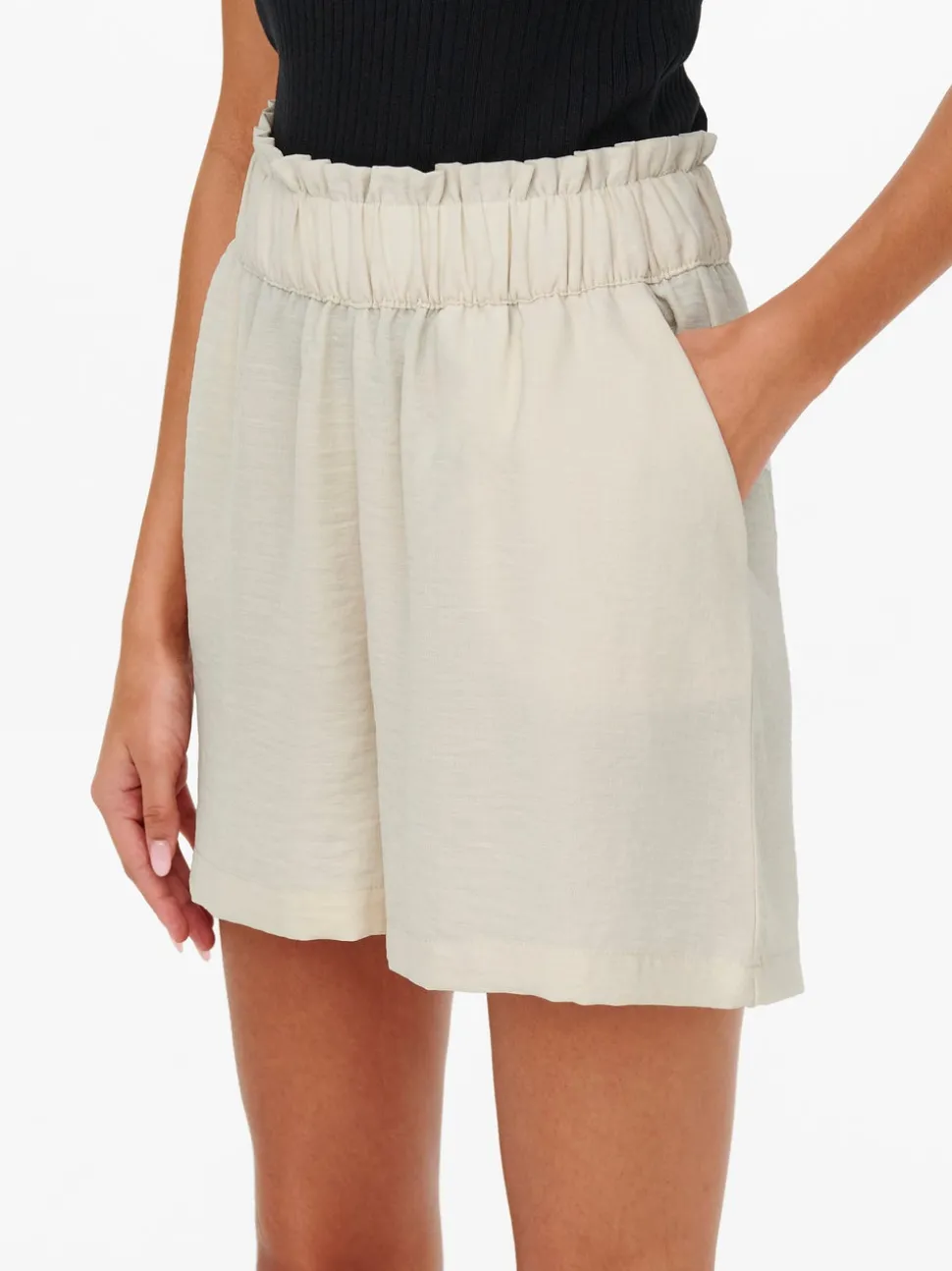 JDYDIVYA Hohe Taille Normal geschnitten Paperbag Shorts