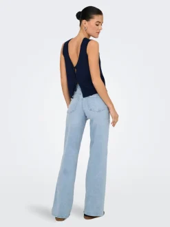 JDYFELINA-FINA Hohe Taille Weiter Beinschnitt Jeans