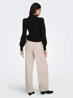 JDYGEGGO Weiter Beinschnitt Hose mit weitem Beinschnitt