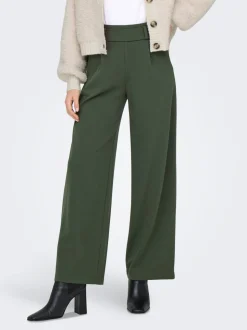 JDYGEGGO Weiter Beinschnitt Hose mit weitem Beinschnitt