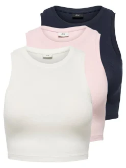 JDYLUCKY 3er-pack Tanktop