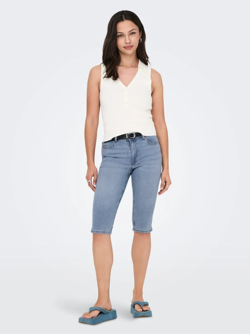 JDYMOON Mittlere Taille Skinny Fit capri Jeans