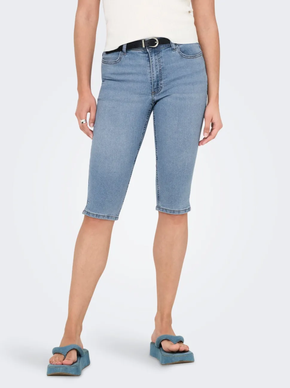 JDYMOON Mittlere Taille Skinny Fit capri Jeans