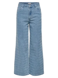 JDYNICO Hohe Taille Weiter Beinschnitt Jeans