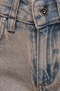 KOGBAXTER Hohe Taille Weiter Beinschnitt Jeans