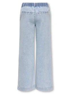KOGDEIA Hohe Taille Weiter Beinschnitt Jeans