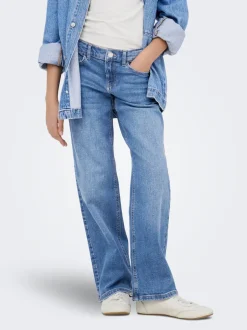 KOGJULLES Niedrige Taille Gerade geschnitten Jeans