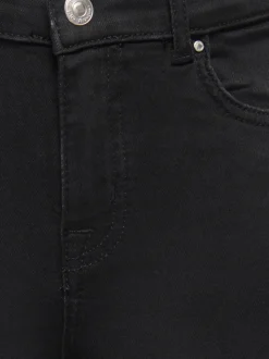KOGMADISON Mittlere Taille Weiter Beinschnitt Jeans