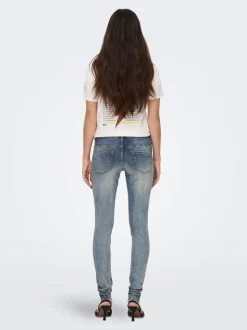 OLMBLUSH Mittlere Taille Skinny Fit Knöchellang Jeans