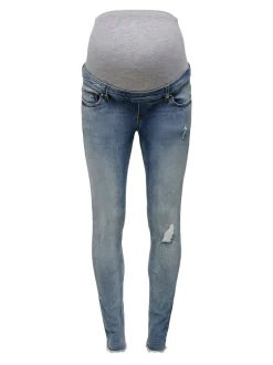 OLMBLUSH Mittlere Taille Skinny Fit Knöchellang Jeans
