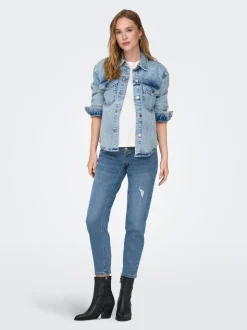 OLMCATWALK Hohe Taille Hohe Taille Knöchellang Jeans