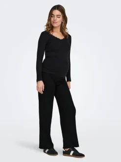 OLMEMMA Normal geschnitten Hose mit weitem Beinschnitt