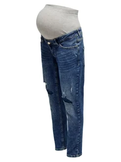 OLMENEDA Hohe Taille Gerade geschnitten Knöchellang Jeans