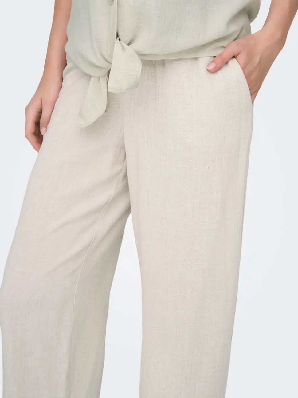 OLMSIESTA Gerade geschnitten Leinen Hose