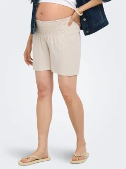 OLMSIESTA Mittlere Taille Normal geschnitten Leinen Shorts