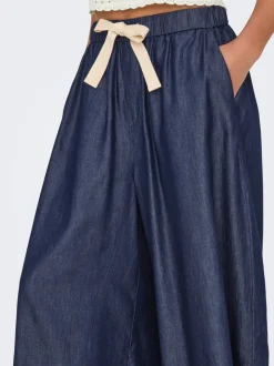 ONLBEA Hohe Taille Weiter Beinschnitt Knöchellang Jeans