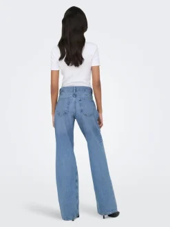 ONLBRENDA Niedrige Taille Gerade geschnitten Jeans
