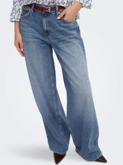 ONLCHARLOT Mittlere Taille Weiter Beinschnitt Jeans