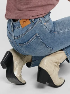 ONLEMILY Hohe Taille Gerade geschnitten Knöchellang Jeans