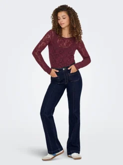 ONLEMILY Hohe Taille Flared Jeans