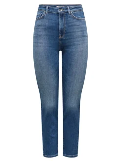 ONLEMILY Hohe Taille Gerade geschnitten Knöchellang Jeans