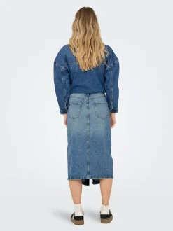 ONLENYA Denim Jeansrock Midirock