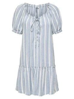 ONLGOA Leinen Kurzes Kleid