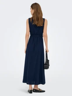 ONLGOA Leinen Langes Kleid